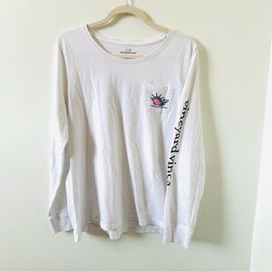 Vineyard Vines Statue of Liberty Fireworks long sleeve T-shirt size XL